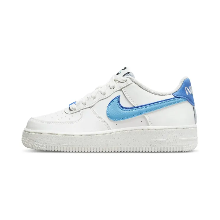Nike Air Force 1 White “Sail / Medium Blue / Black / Blue Chill” (DQ0359-100)