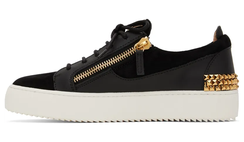 Giuseppe Zanotti Black Camoscio Sneakers (RU20017-92979) (3)