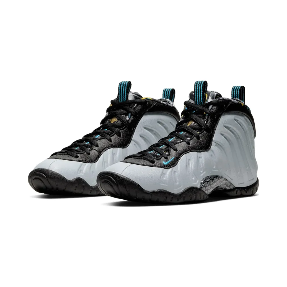 Nike Air Foamposite One Graffiti (GS) Muslin/Lavender Mist-Hyper Crimson-Volt (644791-009)