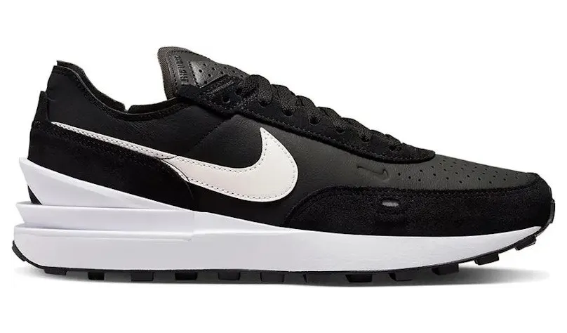 Nike Waffle One Leather Black White (DX9428-001)