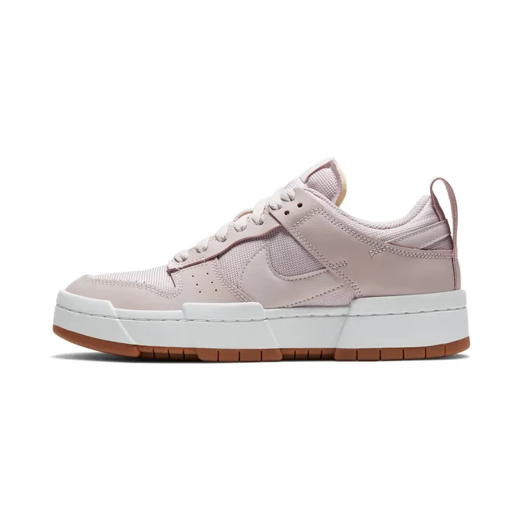 Nike Sportswear Dunk Low Disrupt Pink “Platinum Violet / Summit White / Gum Medium Brown” (CK6654-003)