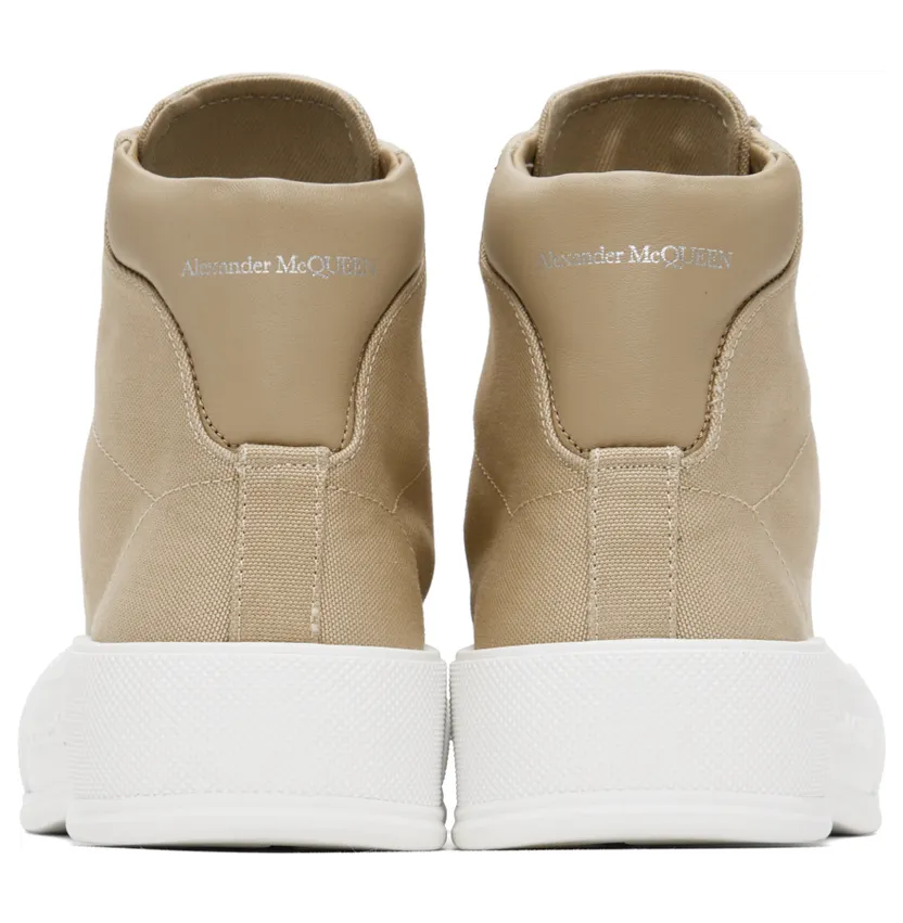 Alexander McQueen Beige Deck Plimsoll Sneakers (697123W4UW1) (2)