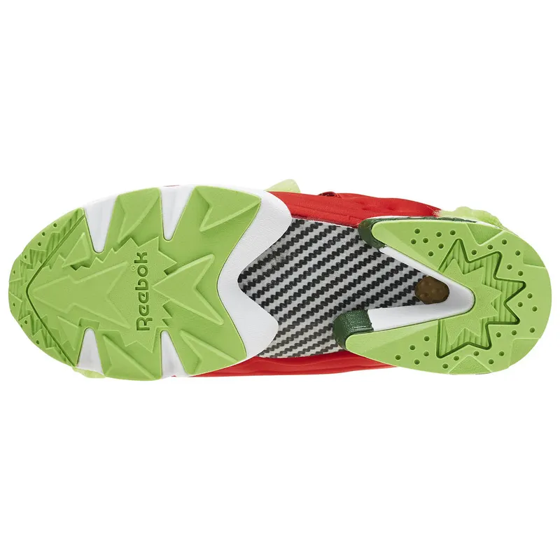 Reebok Instapump Fury Grinch Semi Solar Green/Scarlet-Pine Green-Gold Metallic (Other Brands Reebok)