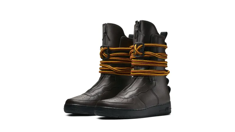 Nike SF Air Force 1 High Beef and Broccoli Pack Baroque Brown/Black-Yellow Ochre (AA1128-204)
