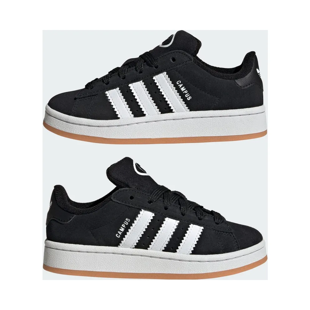 adidas Campus 00s Elastic Lace Kids Core Black / Cloud White / Gum (JI4331)