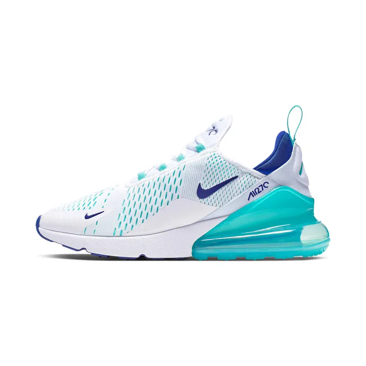 Nike Air Max 270 White Hyper Jade Deep Royal Blue
