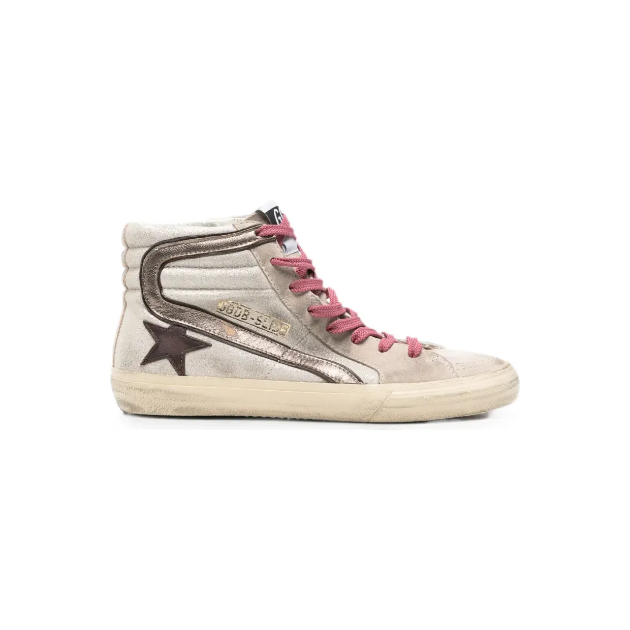 Golden Goose Sneakers met logopatch – Beige (GWF00115F008753)