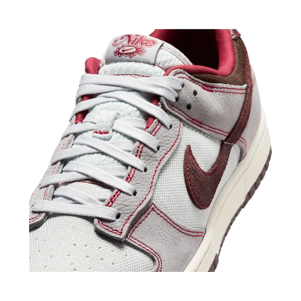 Nike Dunk Low Retro SE “Pure Platinum / Wolf Grey / Team Red / Burgundy Crush” (IH1942-001)