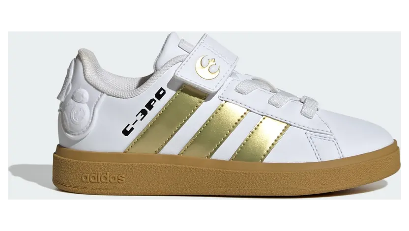 adidas x Star Wars Grand Court 2.0 Cloud White / Gold Metallic / Preloved Bronze (IH1135)