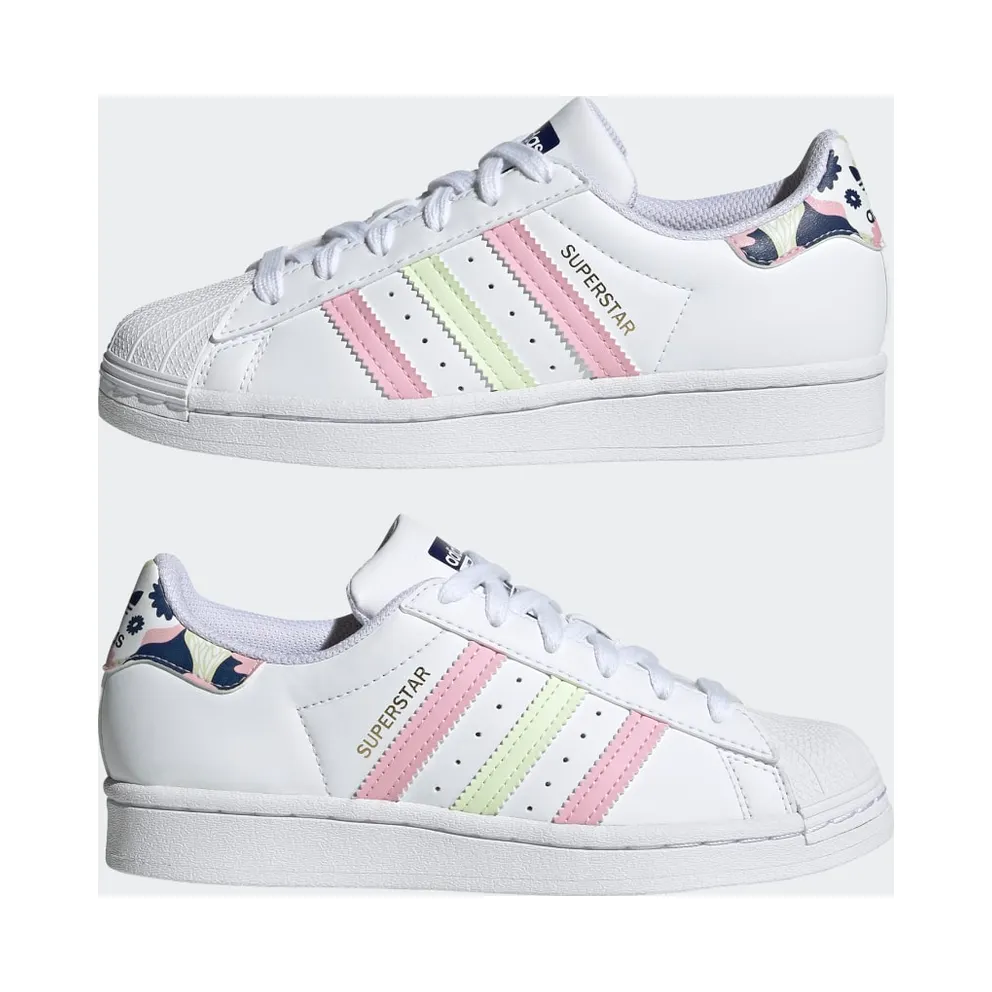 Adidas Superstar Cloud White / Almost Lime / True Pink (GY3330)