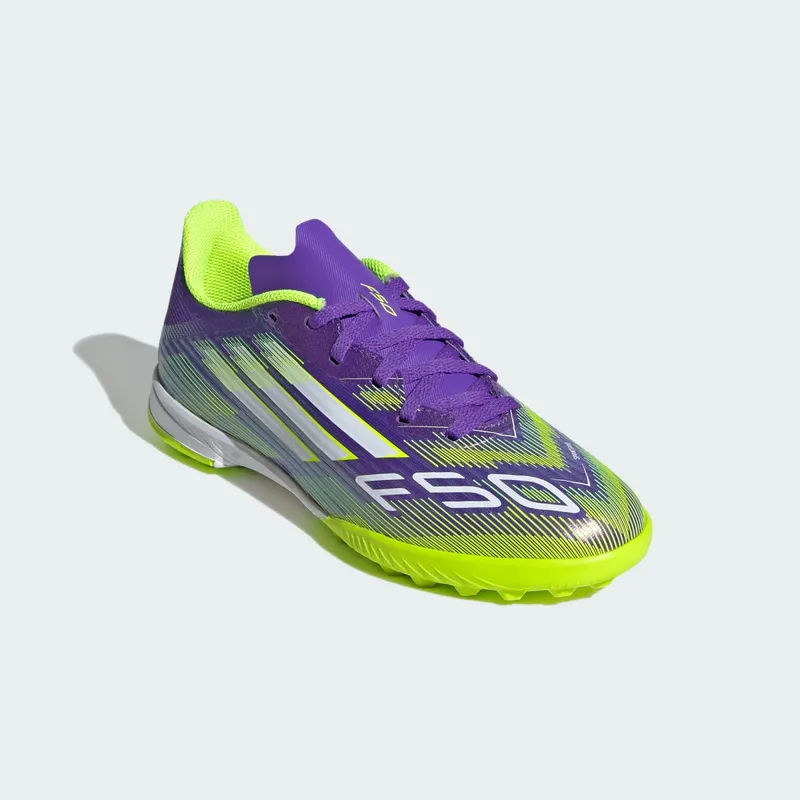 adidas F50 League TF Purple Rush Cloud White Lucid Lemon (JI0000)