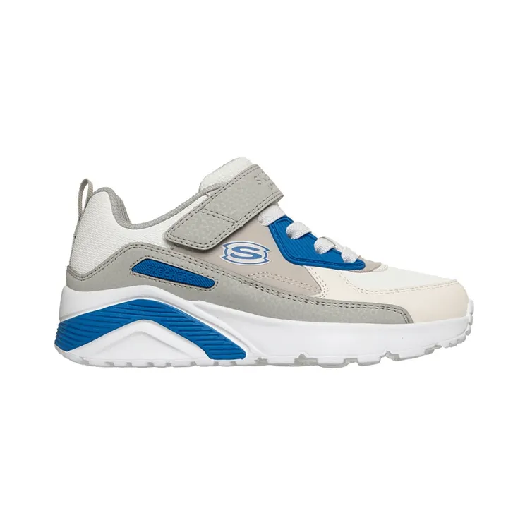 Skechers Skech White Grey “Blue” (417132LWBL)
