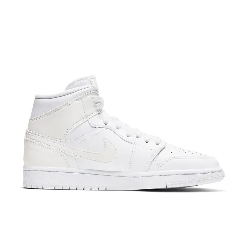 Air Jordan WMNS 1 Mid Triple White (BQ6472-112)