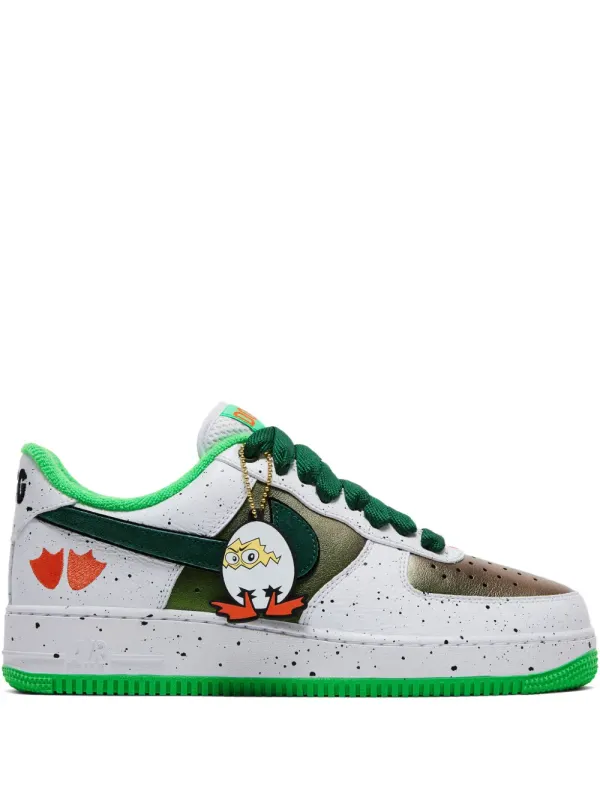 Nike x GOAT Division St. Air Force 1 Low Ducks of a Feather Egg or Duck sneakers – White (IU7613)