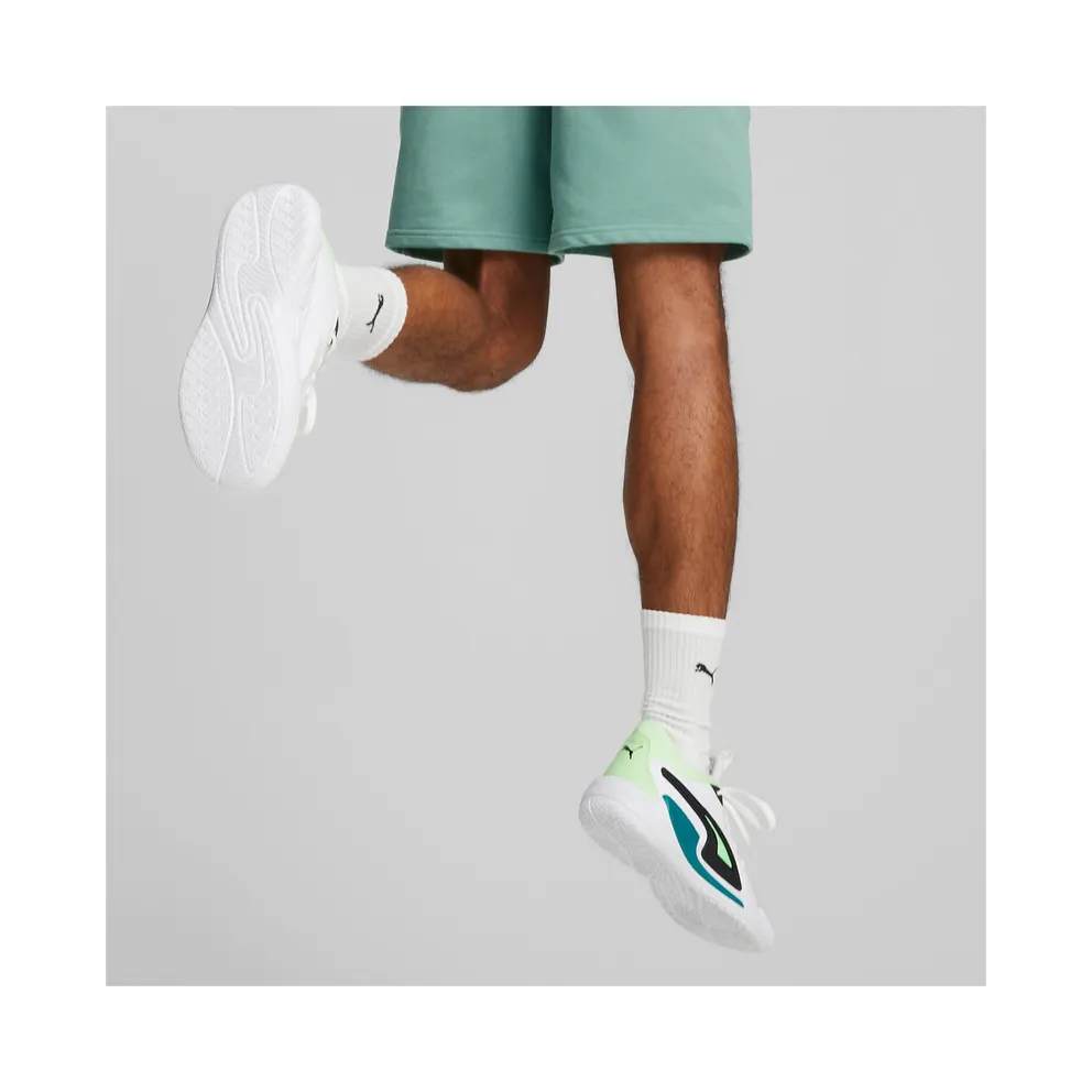 Puma Court Rider Chaos Jewel Basketball Shoes White/Green (378051-01)