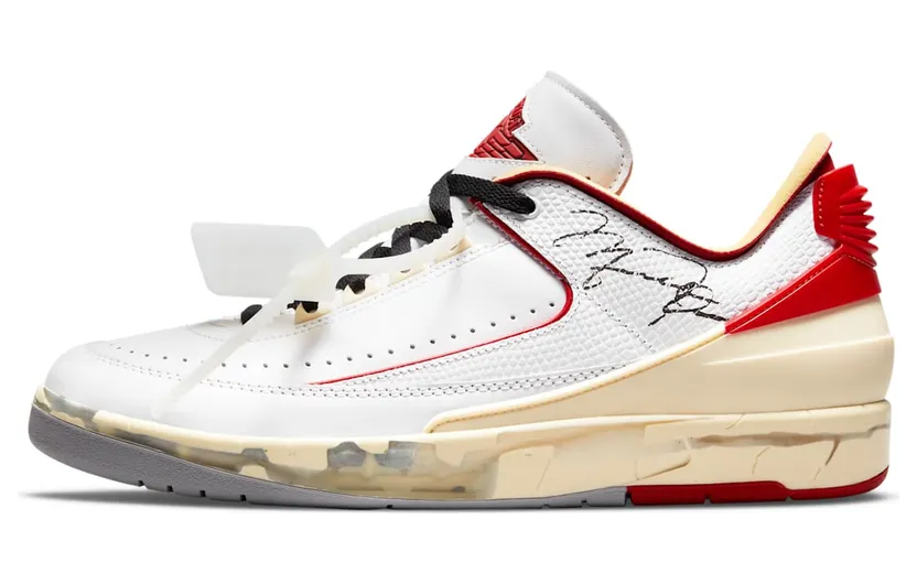 Air Jordan 2 x Off-White Retro Low SP White Red (DJ4375-106)