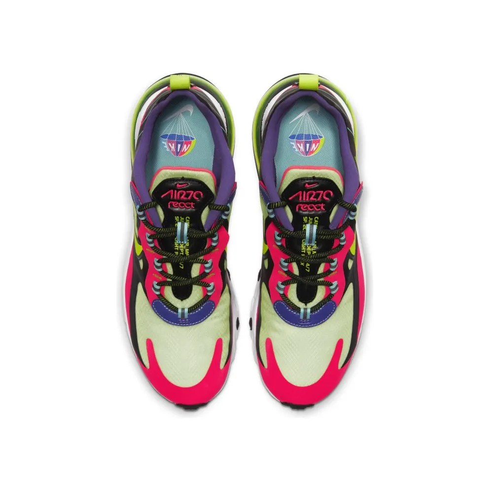Nike Air Max 270 React Parachute Black/Pink-Green-Purple (CU4705-001)
