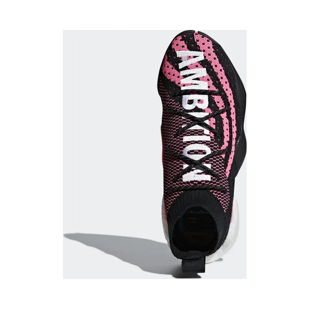 adidas Crazy BYW LVL X Pharrell Ambition Black Core Black/Footwear White/Solar Pink (G28182)