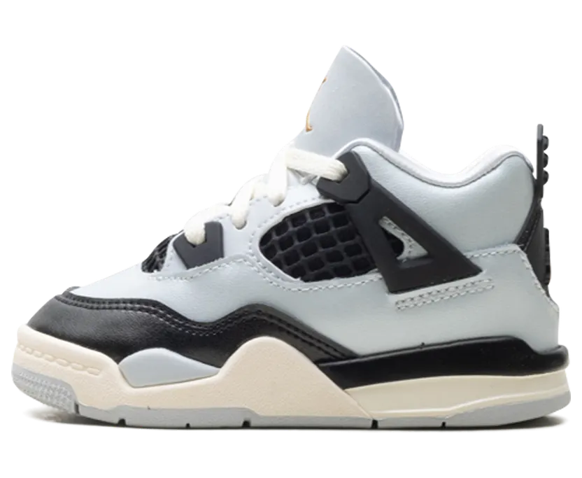 Jordan 4 RETRO TD “PURE PLATINUM/METALLIC GOLD-BLACK-SAIL” (FZ8584-070)