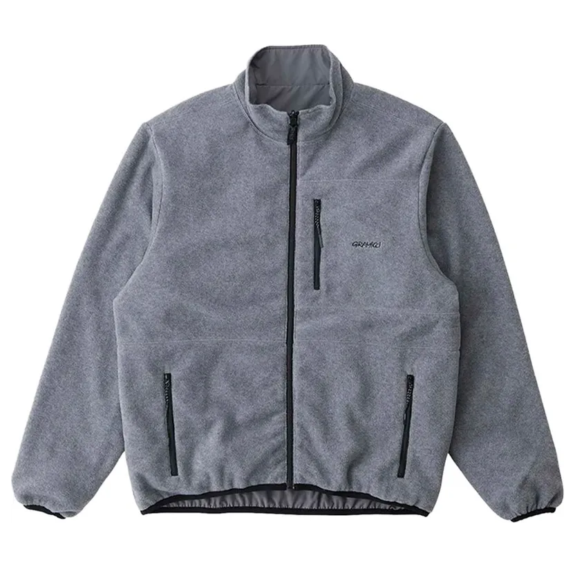 Gramicci – Thermal Fleece Reversible – Jacke-Fleece (G5FU-J004-heather-grey)
