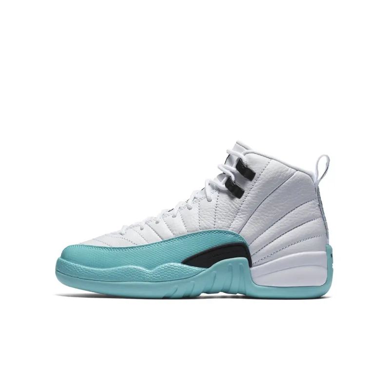 Jordan 12 Retro Light Aqua (GS) White/Black-Light Aqua (510815-100)