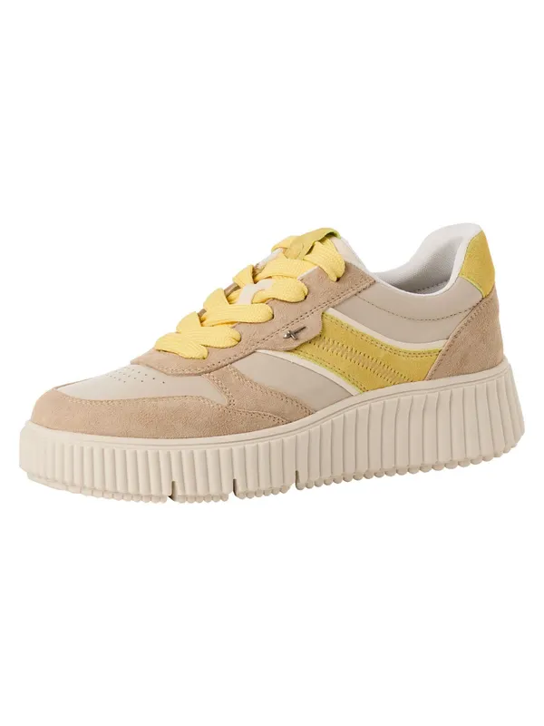 Tamaris sneaker Beige / Donkerbeige / Mustard (2184900)