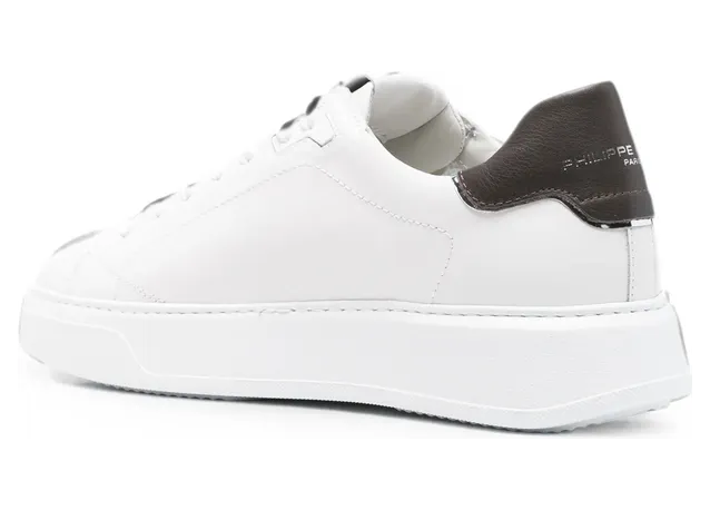Philippe Model Temple Logo-patch Leather “White” (BTLU VZ01) (2)