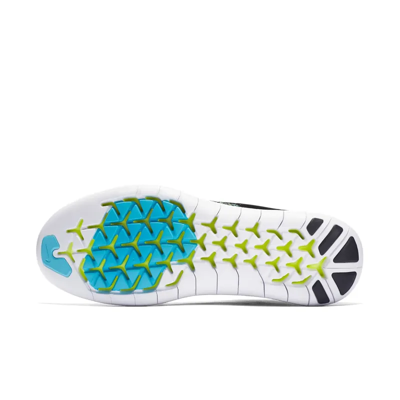Nike Free RN Motion Flyknit 2017 Multi-Color Black/Chlorine Blue-Volt-White (880845-004)