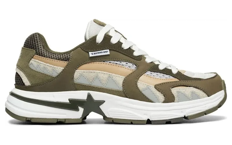 A Bathing Ape Shark Sta M2 Olive Drab (1K70191315-OLD)
