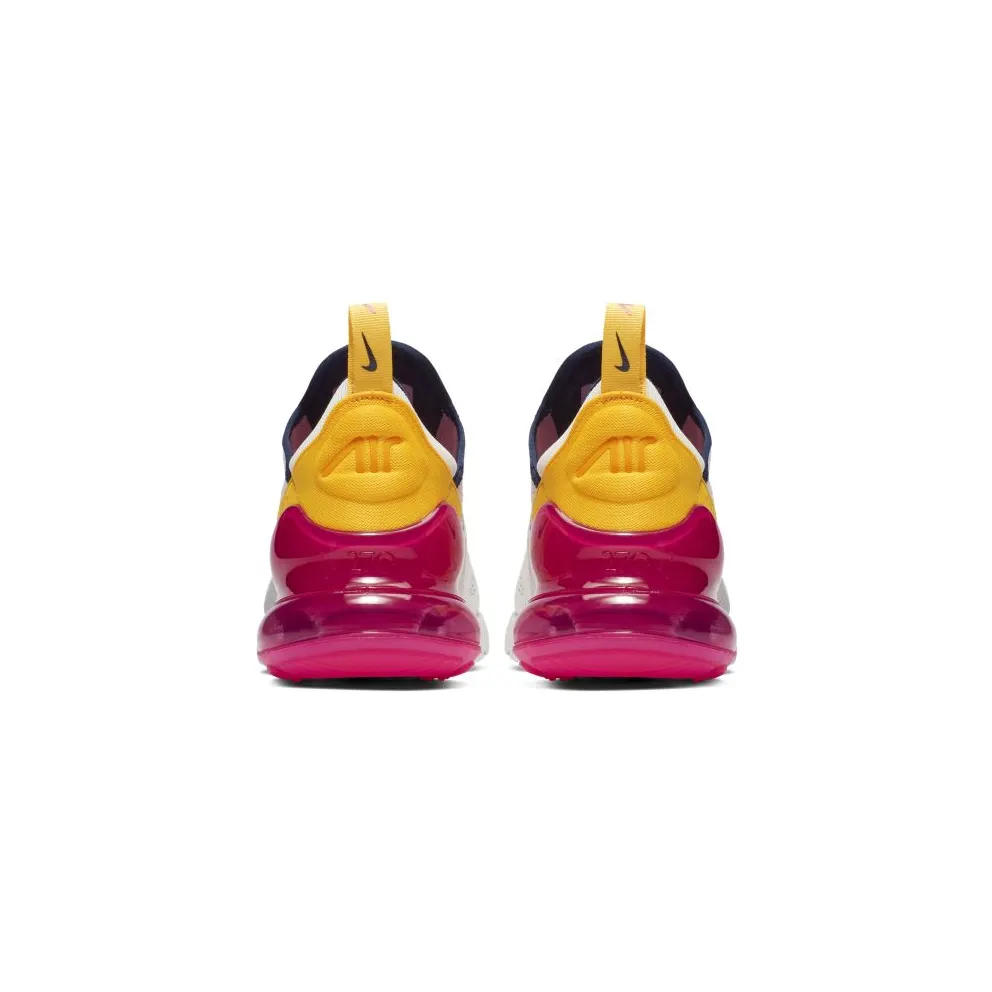 Nike Air Max 270 Laser Fuchsia (W) Summit White/Laser Fuchsia-Platinum Tint-Midnight Navy (AH6789-106)
