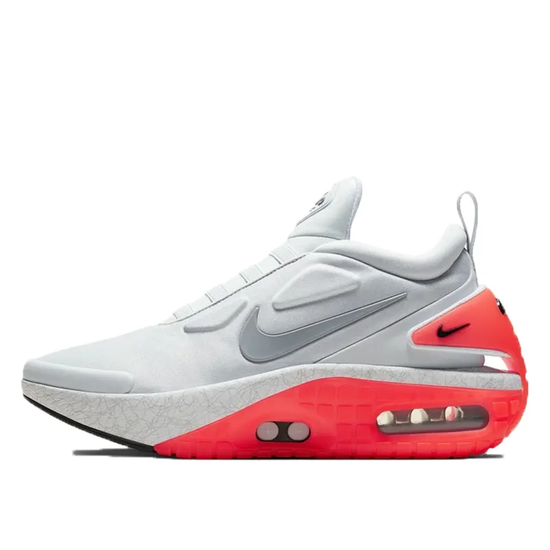 Nike Adapt Auto Max Silver “Pure Platinum / Bright Crimson / Black / Particle Grey” (CW7272-002)