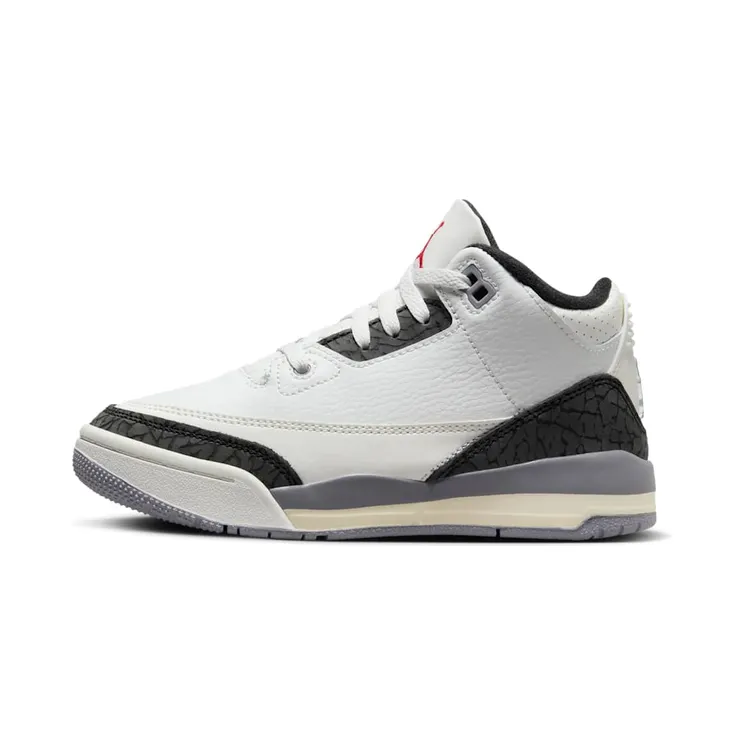 Air Jordan 3 PS “Summit White / Cement Grey / Black / Fire Red” (DM0966-106)