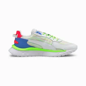 Puma Wild Rider Spectra-sportschoenen Wit/Blauw (382874-01)