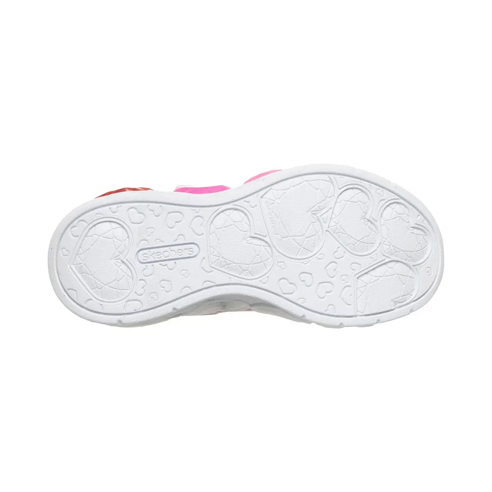 Skechers S-Lights: Enchanted Heart Lights Silver (303266CSMLT)
