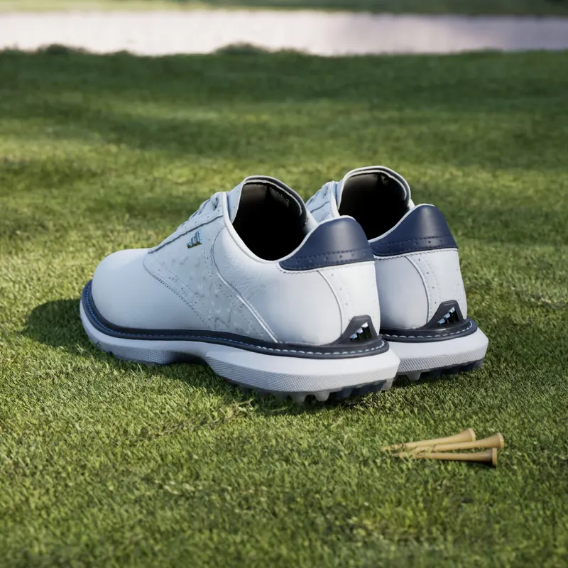 Adidas MC70 SPIKELESS Golf Shoes Cloud White / Collegiate Navy / Halo Silver (JQ3492)