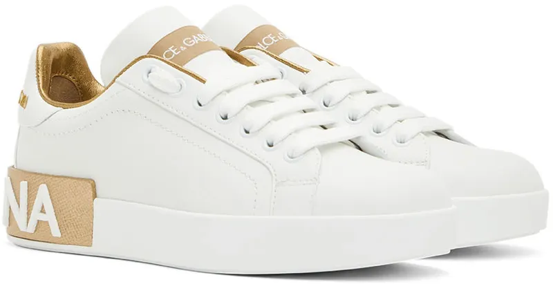 Dolce & Gabbana Pink Portofino Sneakers (CK1544 AX615)