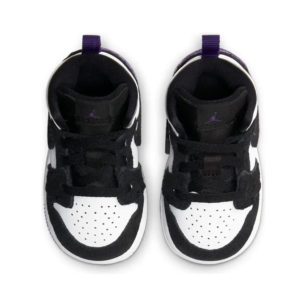 Jordan 1 Mid SE Purple (TD) White/Black-Light Solar Flare Heather-Varsity Purple (BQ6933-105)