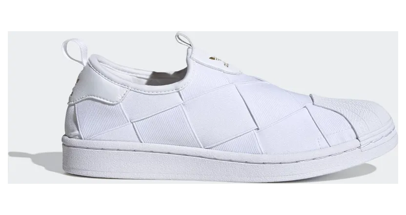 adidas Superstar Slip-On Schuh Cloud White / Cloud White / Gold Metallic (FV3186)
