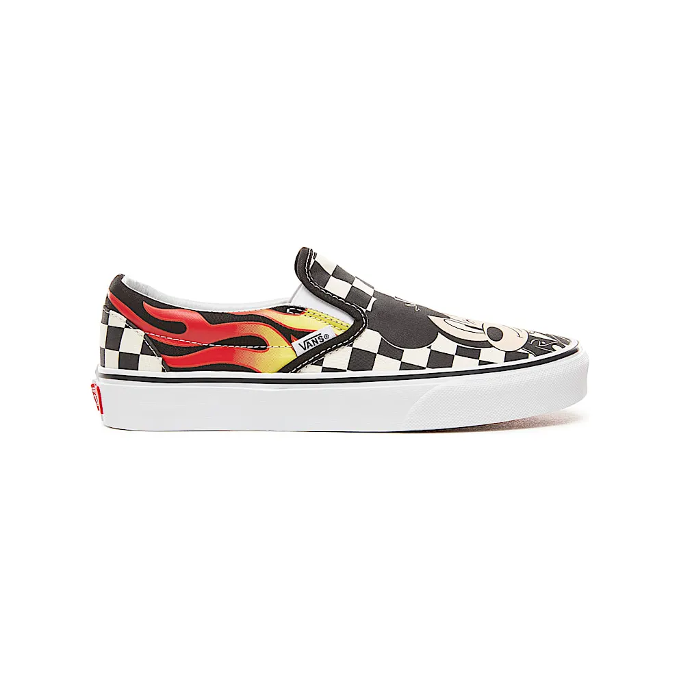 Vans Slip-On Disney Mickey and Minnie (W) Mickey Mouse And Minnie Mouse/Checker Flame (VN0A38F7UJ4)