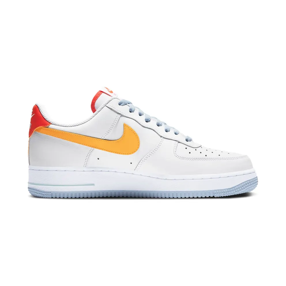 Nike Air Force 1 Low Kindness Day (2020) White/Laser Orange-Light Armory Blue Heather-Electro Orange (DC2196-100)