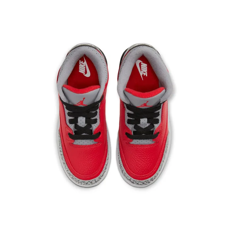 Jordan 3 Retro SE Fire Red (PS) Fire Red/Fire Red-Cement Grey-Black (CQ0487-600)