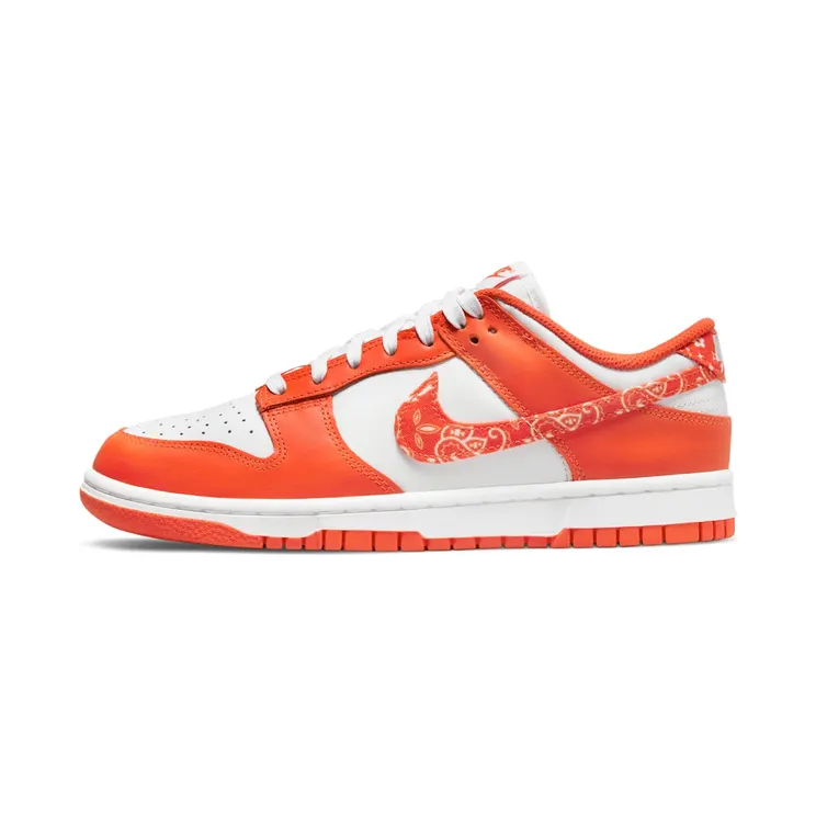 Nike Dunk Low Essential Paisley Pack Orange – “White / Rush Orange” (DH4401-103)
