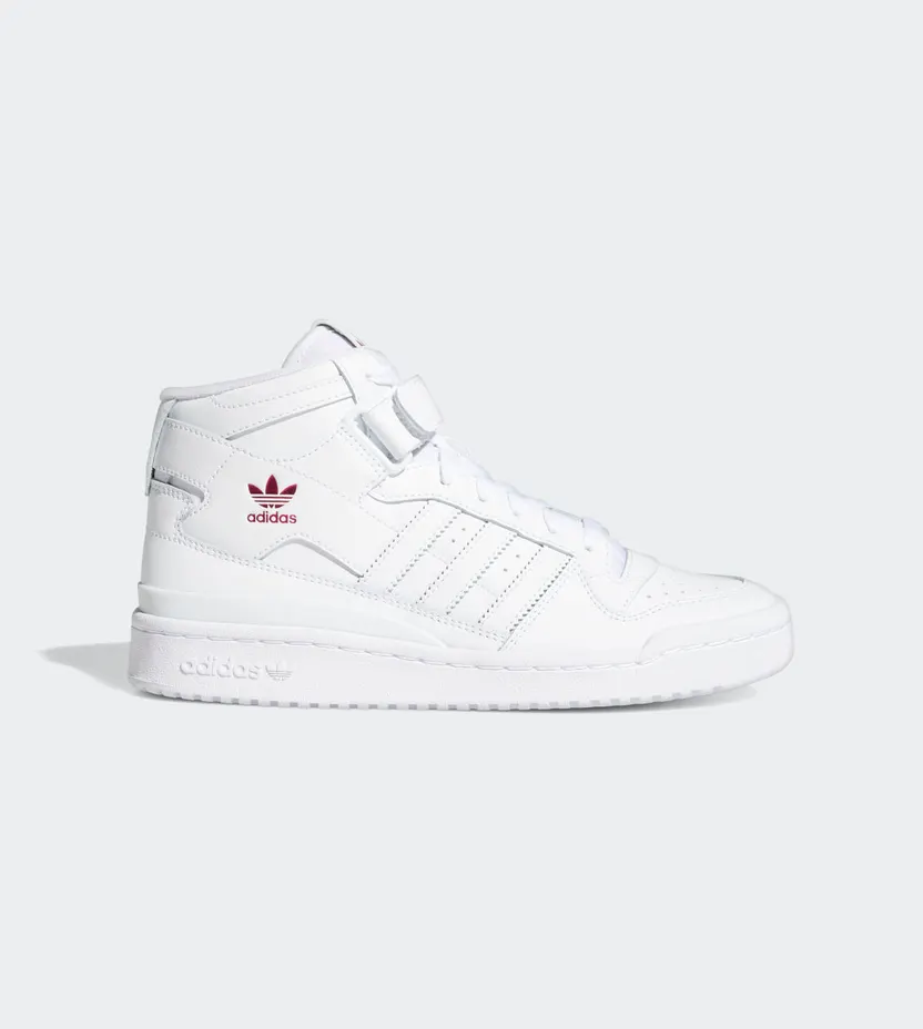 adidas Forum Mid Cloud White / Cloud White / Shock Pink (G57984)