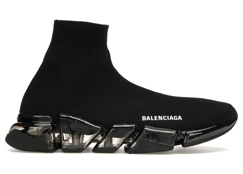Balenciaga Speed 2.0 Clear Sole Black (617239W2DC41000)
