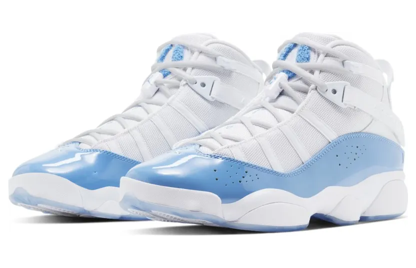 Jordan 6 Rings ‘UNC’ White/Valor Blue/Ice-White (CW7037-100)