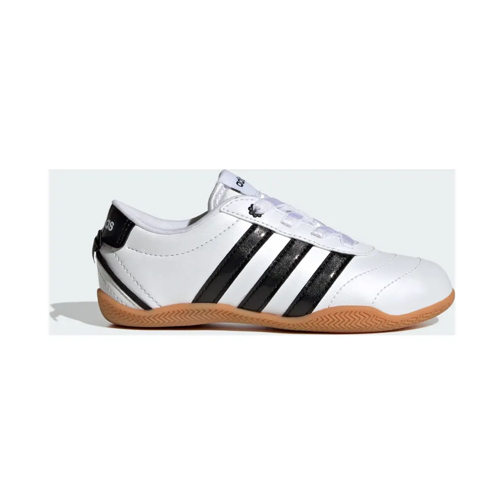 Adidas GRAND COURT LO Shoes KIDS Cloud White / Core Black / Hi-Res Yellow (KI3034)