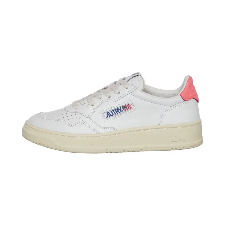 Autry Medalist Low White / Coral (AULWLL57)