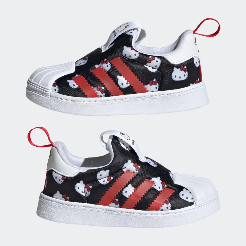Adidas Hello Kitty Superstar 360 Cloud White / Core Black / Vivid Red (GY9214)