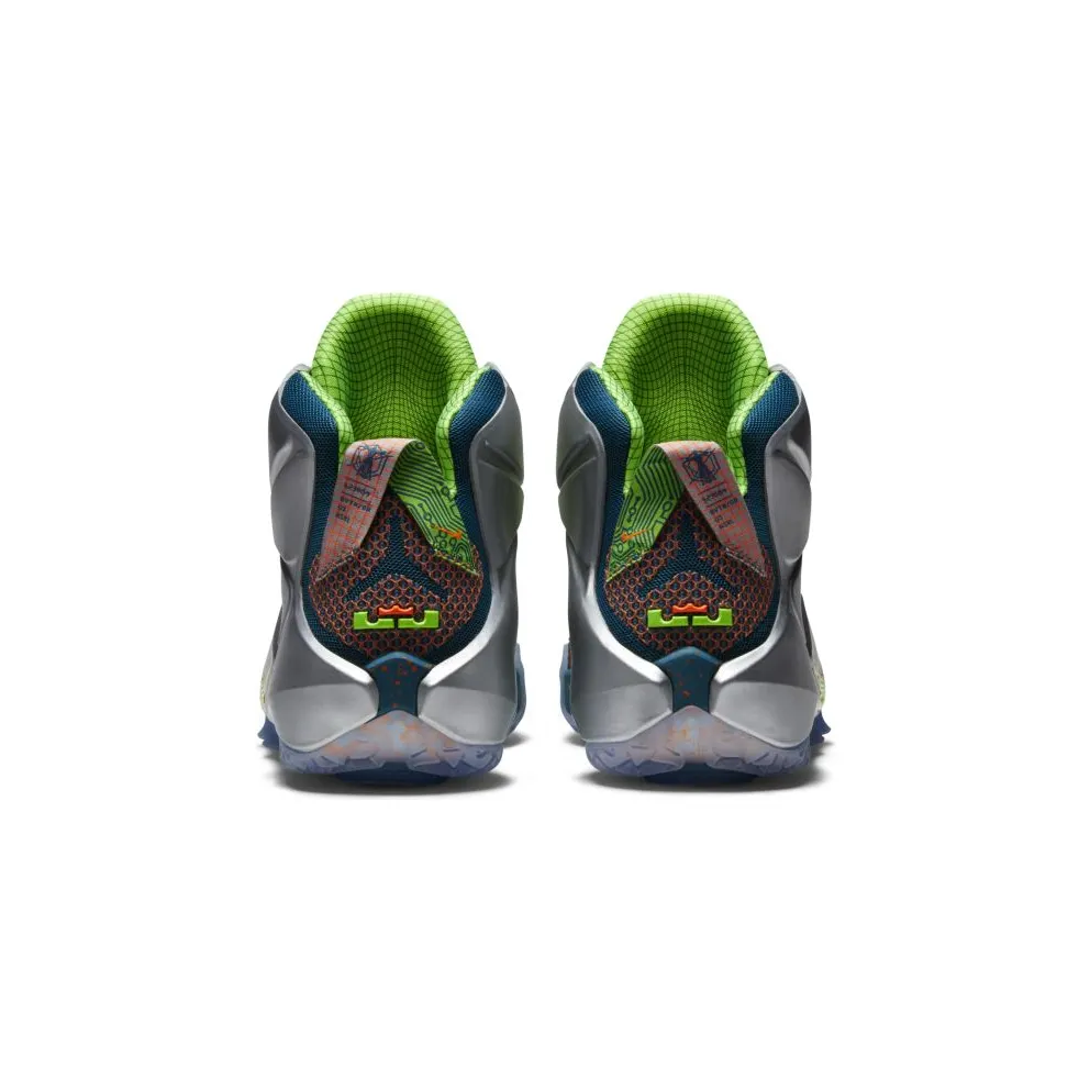 Nike LeBron 12 Trillion Dollar Man Reflective Blue/Total Crimson-Electric Green-Metallic Silver (705410-430)