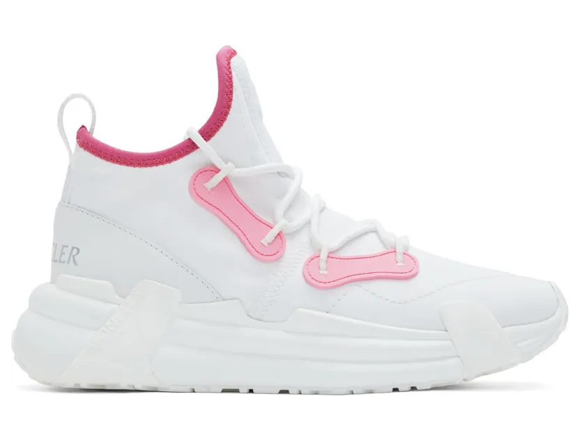 Moncler White & Pink Lunarove Sneakers (H109B4M00100M1522)